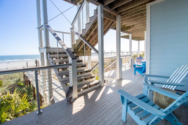 Dramatic Ocean Front Condo!~ Host On The Coast - Folly Beach, SC