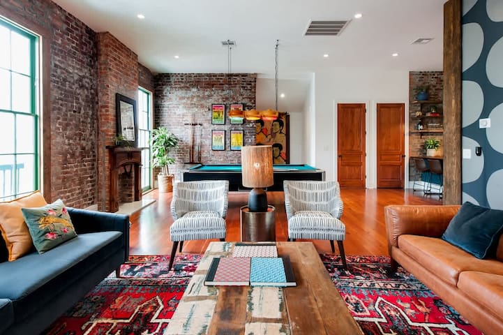 Designer Bohemian Loft on Iconic Magazine Street