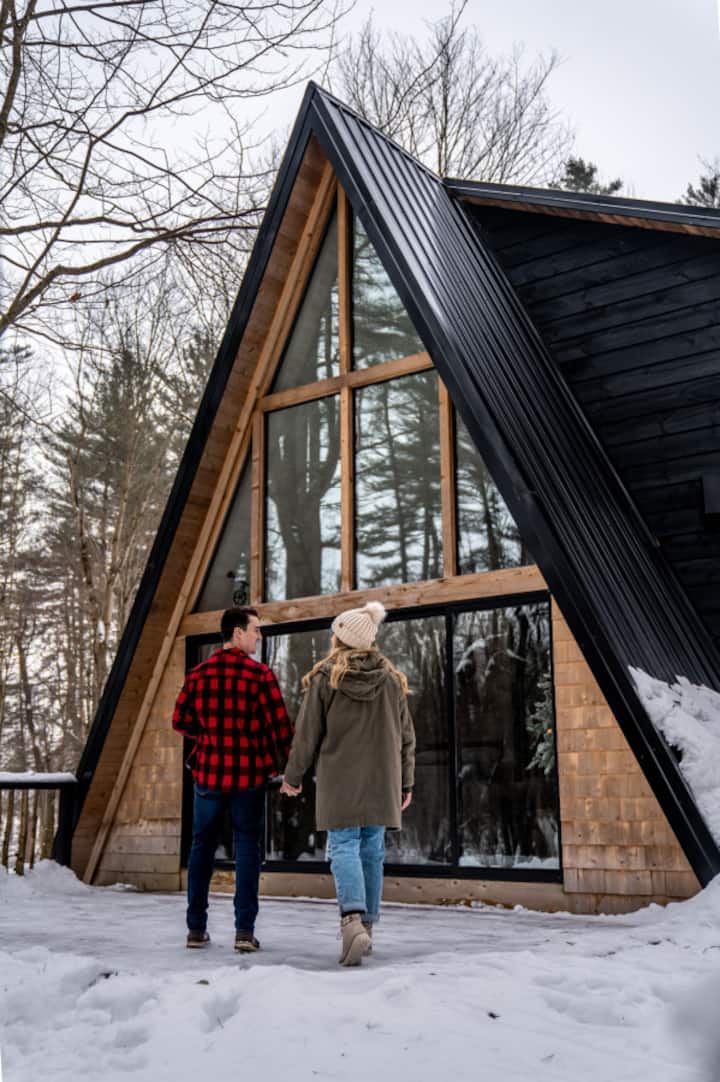 The AFrame Walk to Lake Sleep Under the Stars Cabins for Rent in Remsen, New York, United