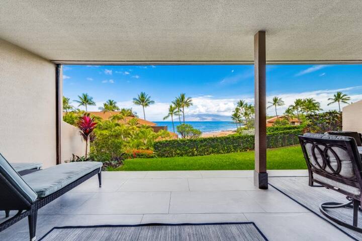 Great Ground Floor Ocean Views-Makena Surf C-102