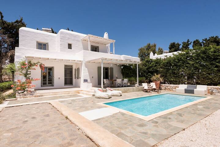 Sun Drop I with private pool Drios beach Paros