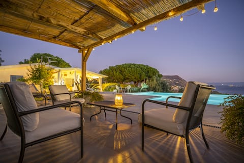 Villa Michaela  with infinity pool.