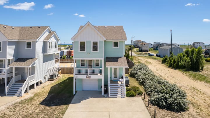 Bikini Bottom- Beautiful Beach Home W/ Private Pool & Blocks From The Sandy Shore - Kill Devil Hills, NC