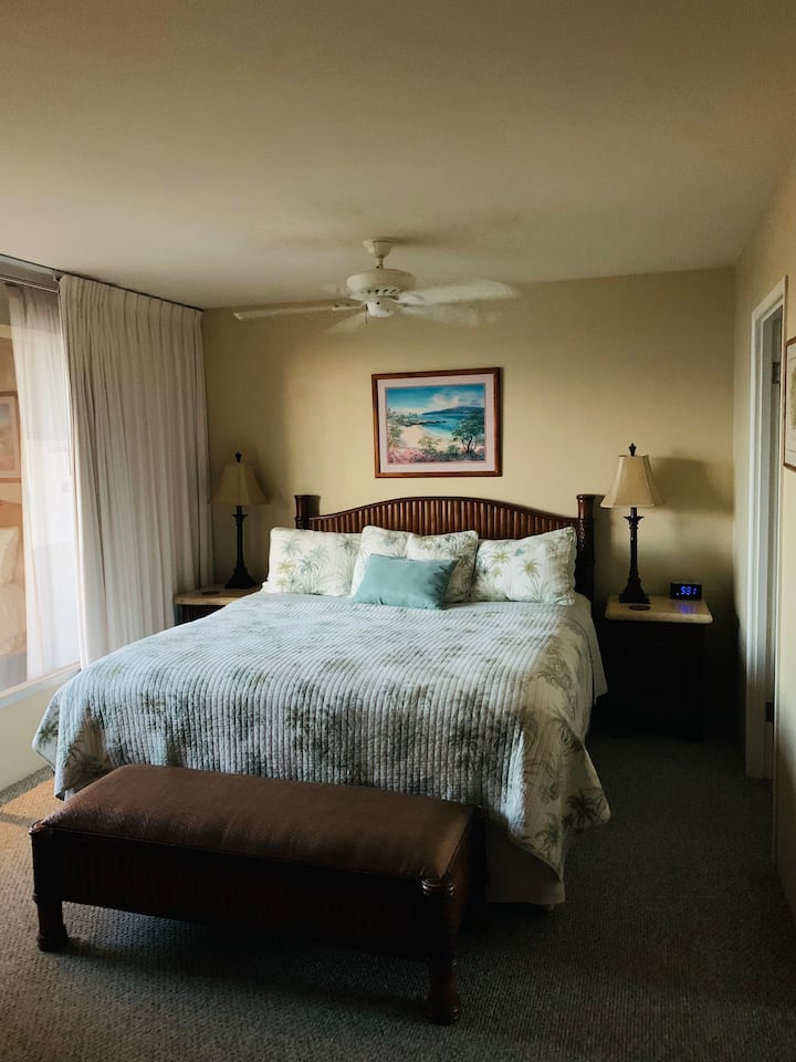 Second bedroom with king bed