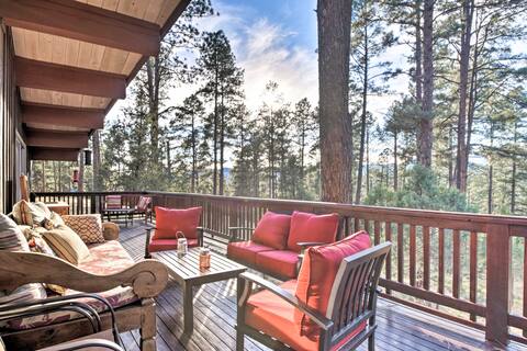Massive 7-Acre Ruidoso Home w/ Sierra Blanca Views