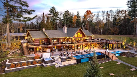 Sleeps 110! Private Lodge on Long Lake! 16,000SF!