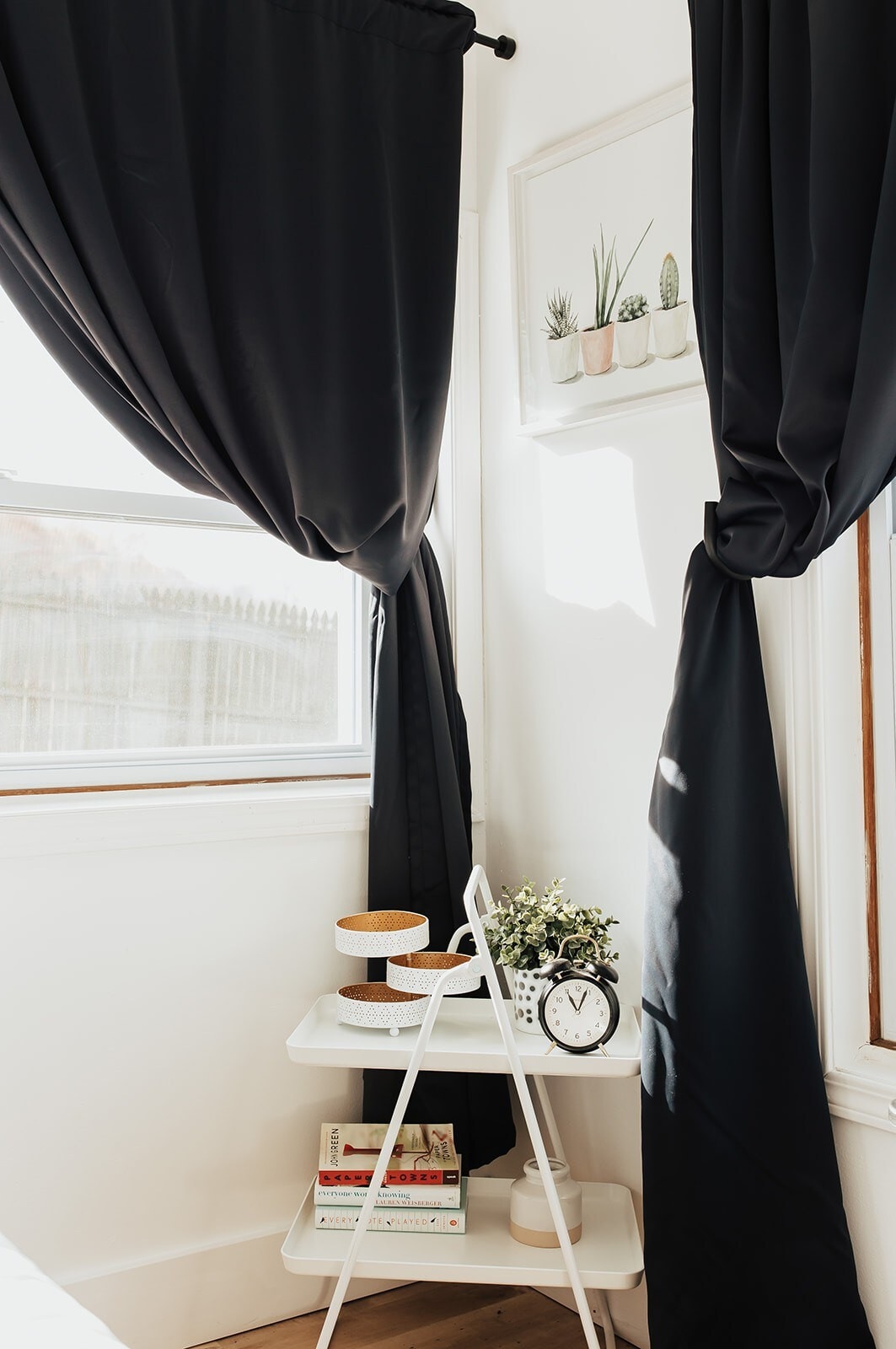 Full of natural light with blackout curtains when needed.