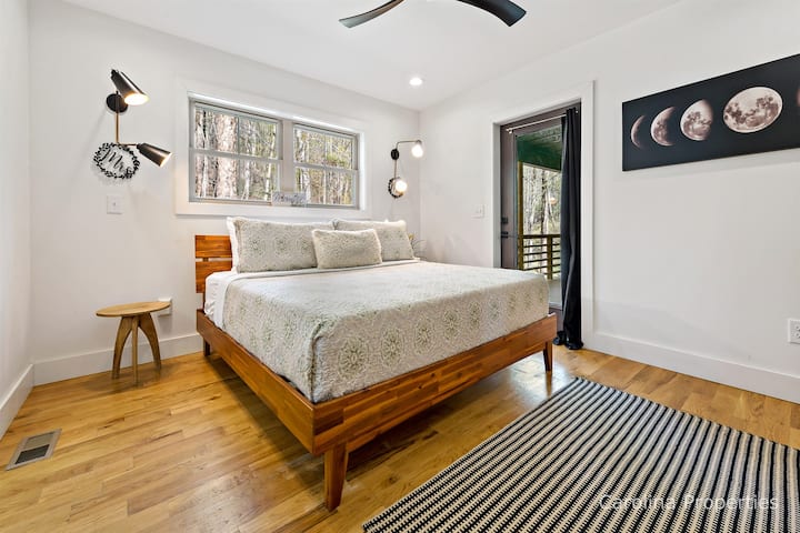 Puerta a la terraza de la suite principal