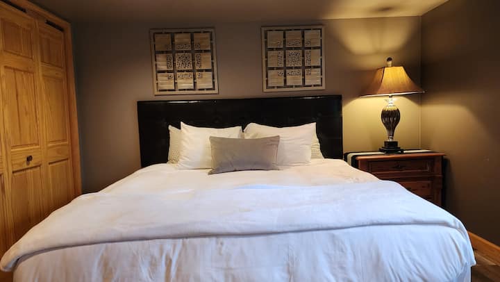 Bedroom #5-Lower Level, Memory Gel Foam King Bed.