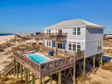 Gulf Front, Private Heated Pool, Pet Friendly, 2