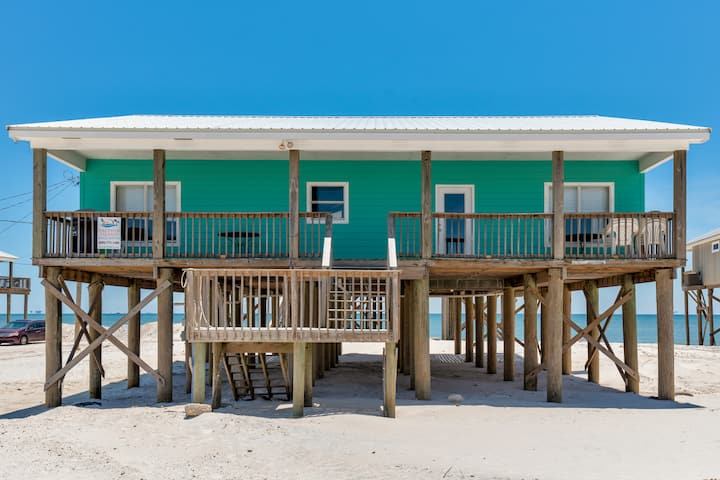 Beach Break - Beachhouse Del Lado Del Golfo Con Magníficas Vistas, Y Solo Una Casa Del Golfo - Dauphin Island, AL