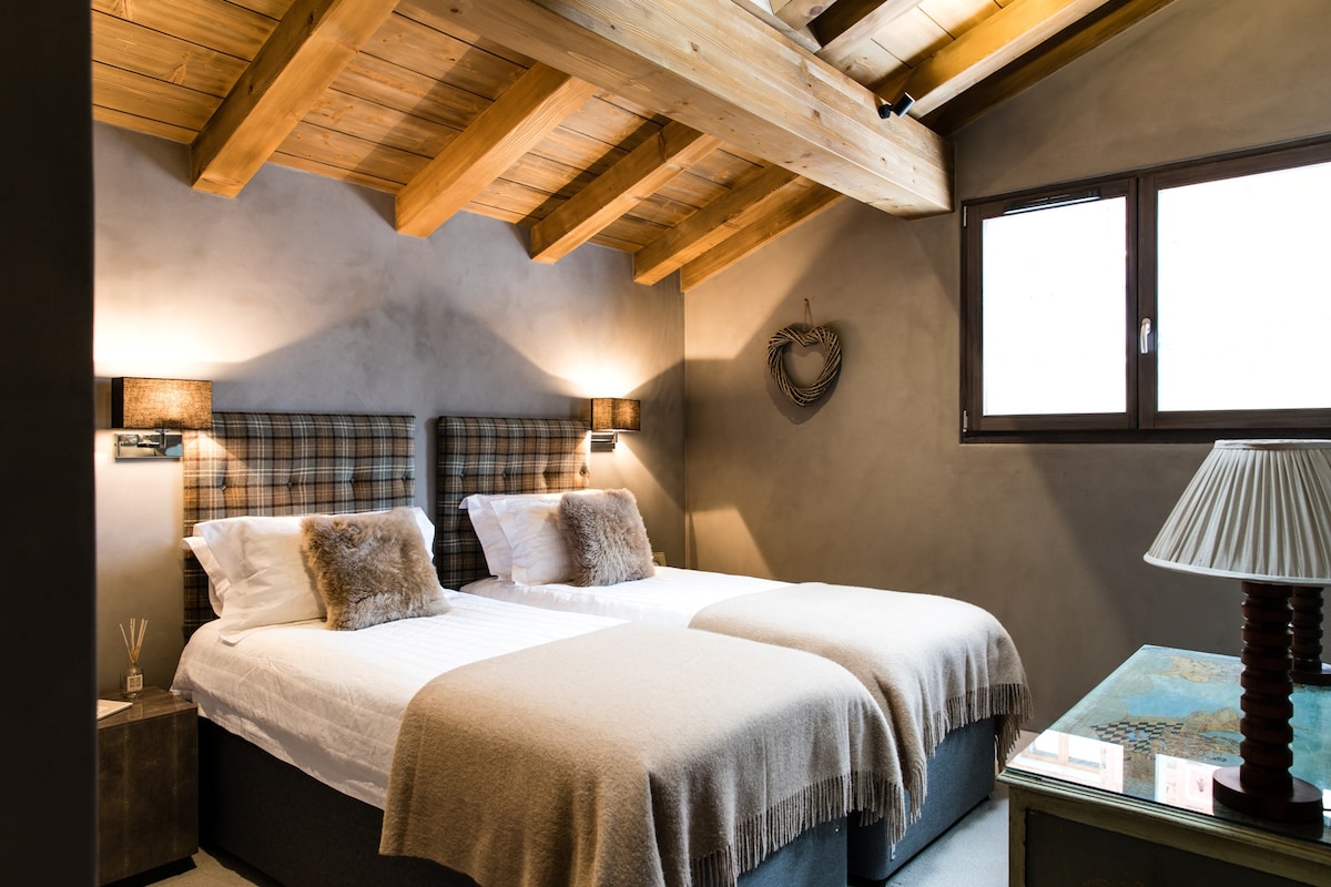 Habitació 3, habitació doble flexible o individual amb dutxa amb bany amb vàter