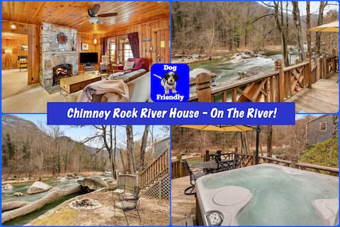 Chimney Rock-hot tub & dog friendly riverfront