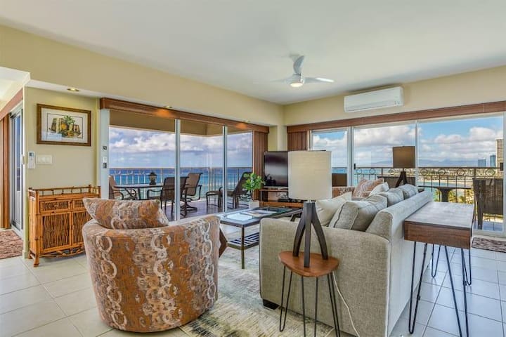 2 Bedroom Deluxe Ocean Front – Waikīkī Shore 1100