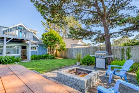 Gleneden Beach-Fire Pit-Grill-Large Fenced Yard