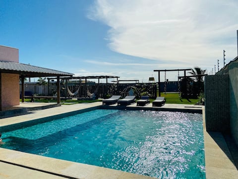 Casa Cações Beach: Pool, Gourmet Area and 6 Rooms