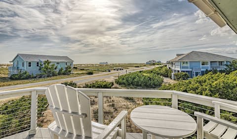 One level home with ocean views from back deck!