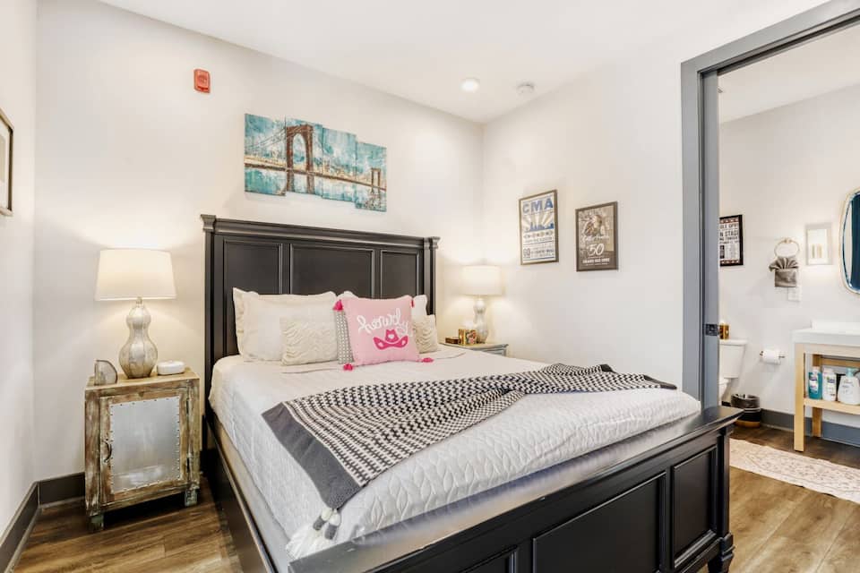 Master bedroom with king bed