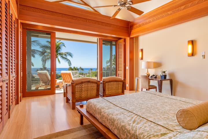 Დატკბით დილის სიმშვიდით მეოთხე სტუმრების ფლიგელიდან, საიდანაც ოკეანის ხედები მშვიდად გხვდებათ.