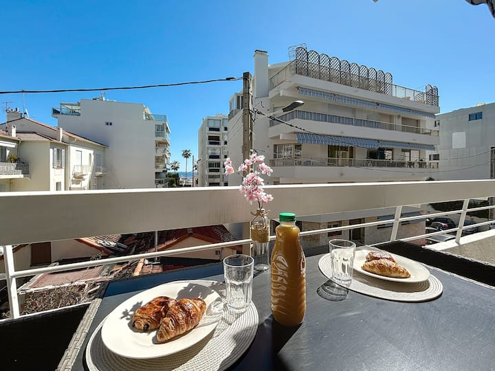 Palm Beach Area - 1 Bdr Apartment - Terrace, Sea View Cannes Mouré Rouge - Vallauris