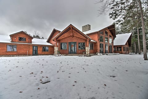 Dock, Fire Pit & Beach! Expansive Ruth Lake Home