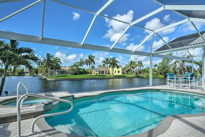 Canalfront Cape Coral Retreat w/ Pool & Hot Tub!