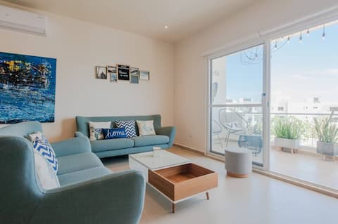 Top Airbnb: CasaChavela |10min to Beach, WIFI 500MB, Gym,Pools in Gonzalo Guerrero