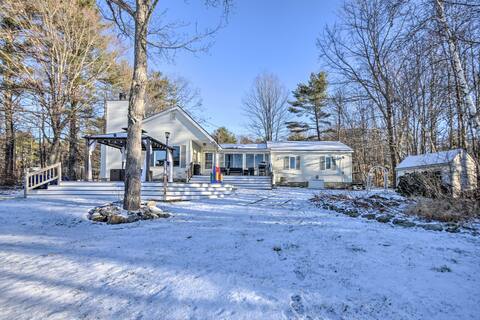 New Hampshire Home w/ Private Beach, Dock & Rafts!