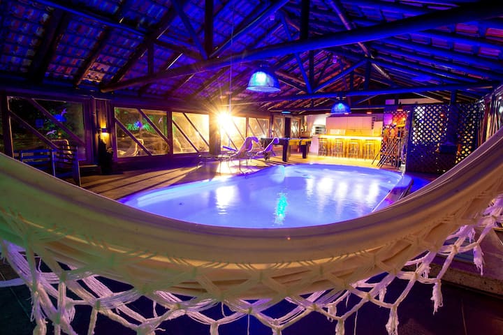 32g heated pool, house 3 bedroom, + hydro