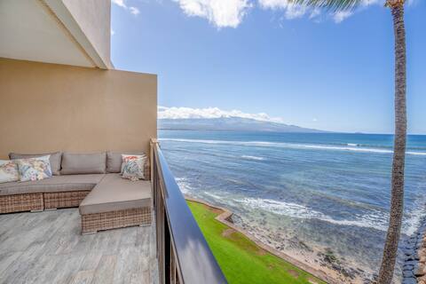 *Milowai 410* Prime Oceanfront Maui Condo, A/C!
