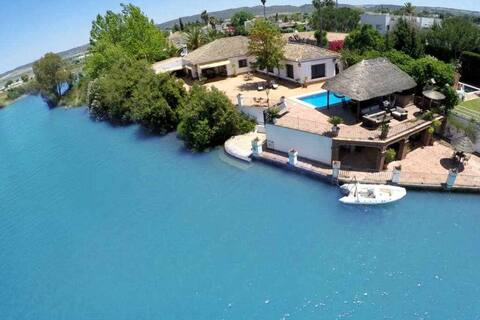 Spectacular house with a dock.