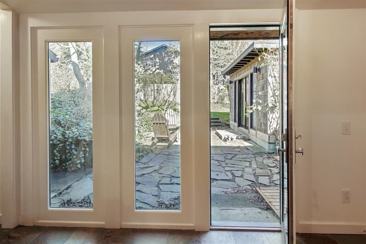 Backyard Entry at Baker Beach Cottage