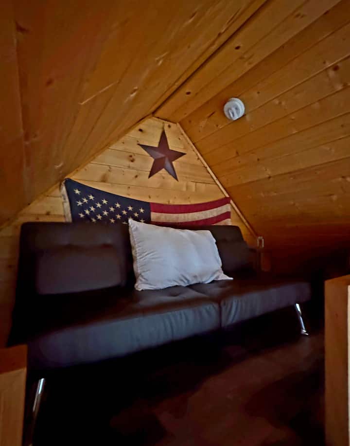 Futon in loft