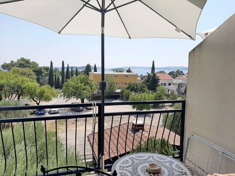 Apartments Trstenica-One Bedroom Apartment with Balcony and Sea View