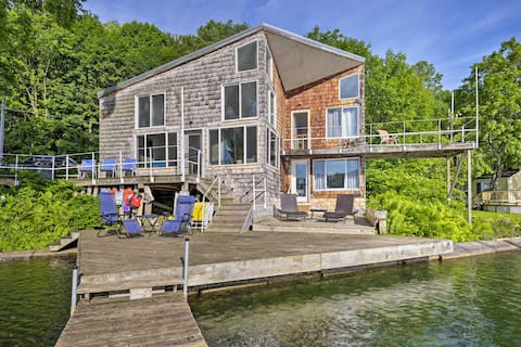 Waterfront DeRuyter Home w/ Private Dock!