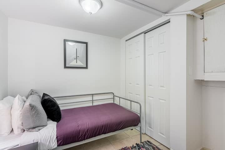 The newly added third bedroom, just off of the living room!