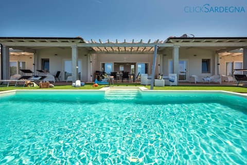 Villa Carrabufas with stunning seaview pool for 10