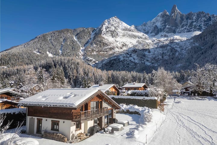 Clarines · Au Bout Des Prés, Vue Mont Blanc - Les Praz