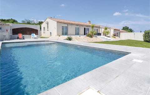 Stunning home in Sernhac with swimming pool