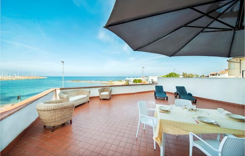 The terrace
