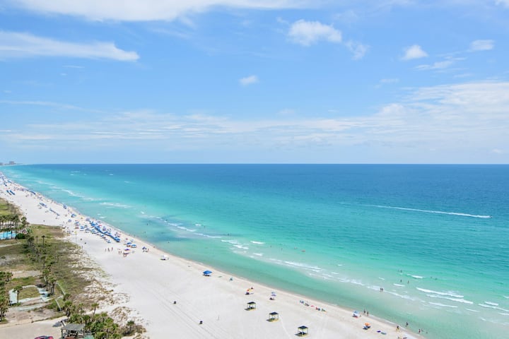 Sunny 2br Oceanfront | Balcony | Pool - Panama City Beach, FL