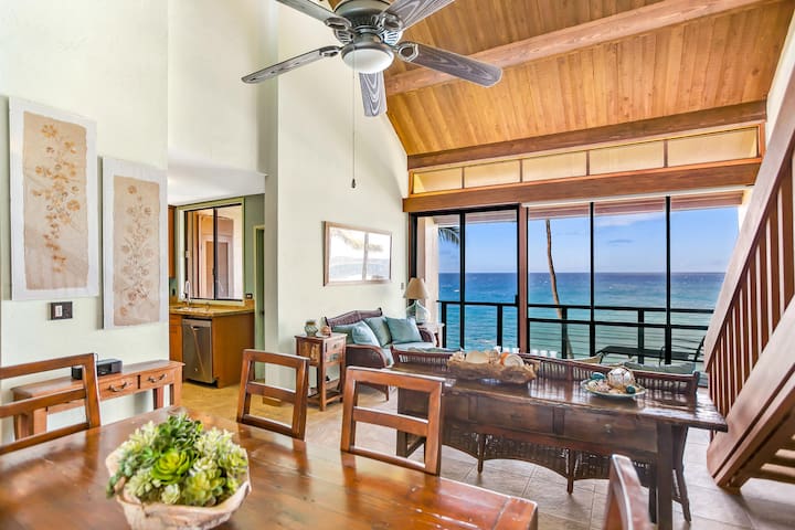 Unique Oceanfront Condo with AC