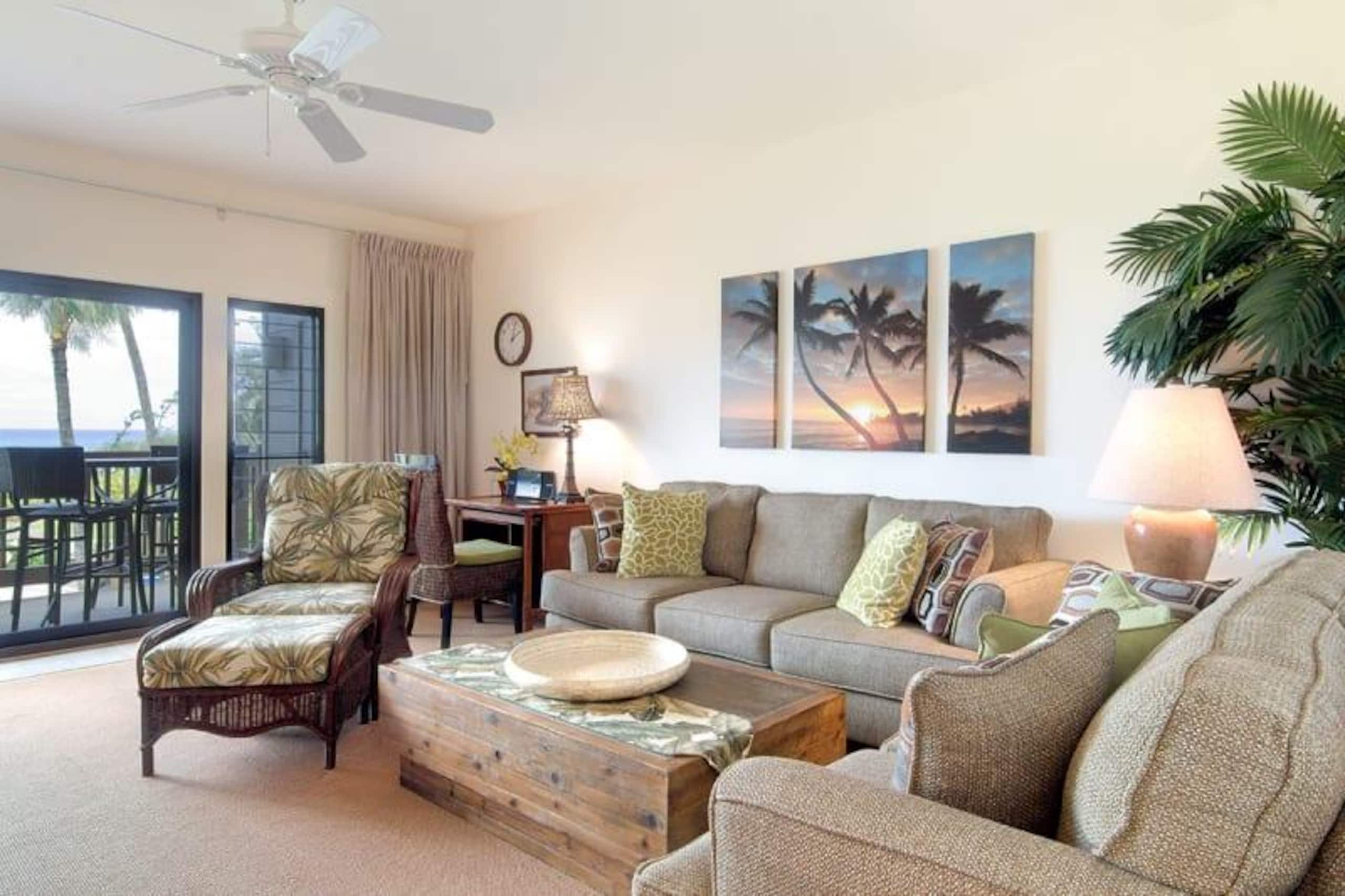 Oceanfront lanai w/ pool - steps to Lydgate - Photo 1
