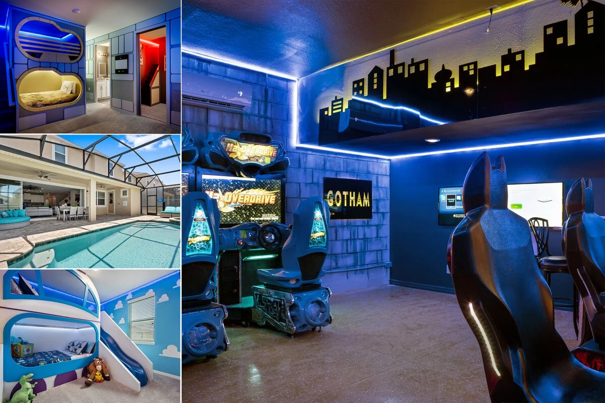 Amazing Arcade Games Room & Kids Beds | 956 - Houses for Rent in ...