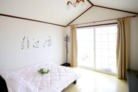Haetapjae Hwang, a wood pension located in a refreshing nature