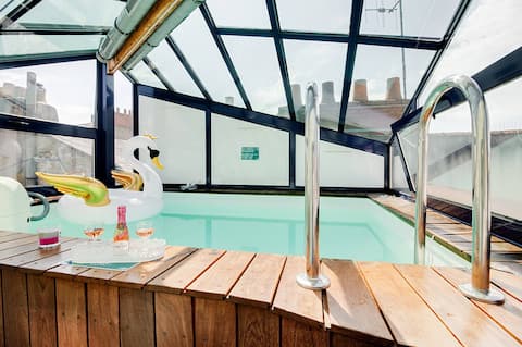 Villa Paradis - Pool & Rooftop in Nantes