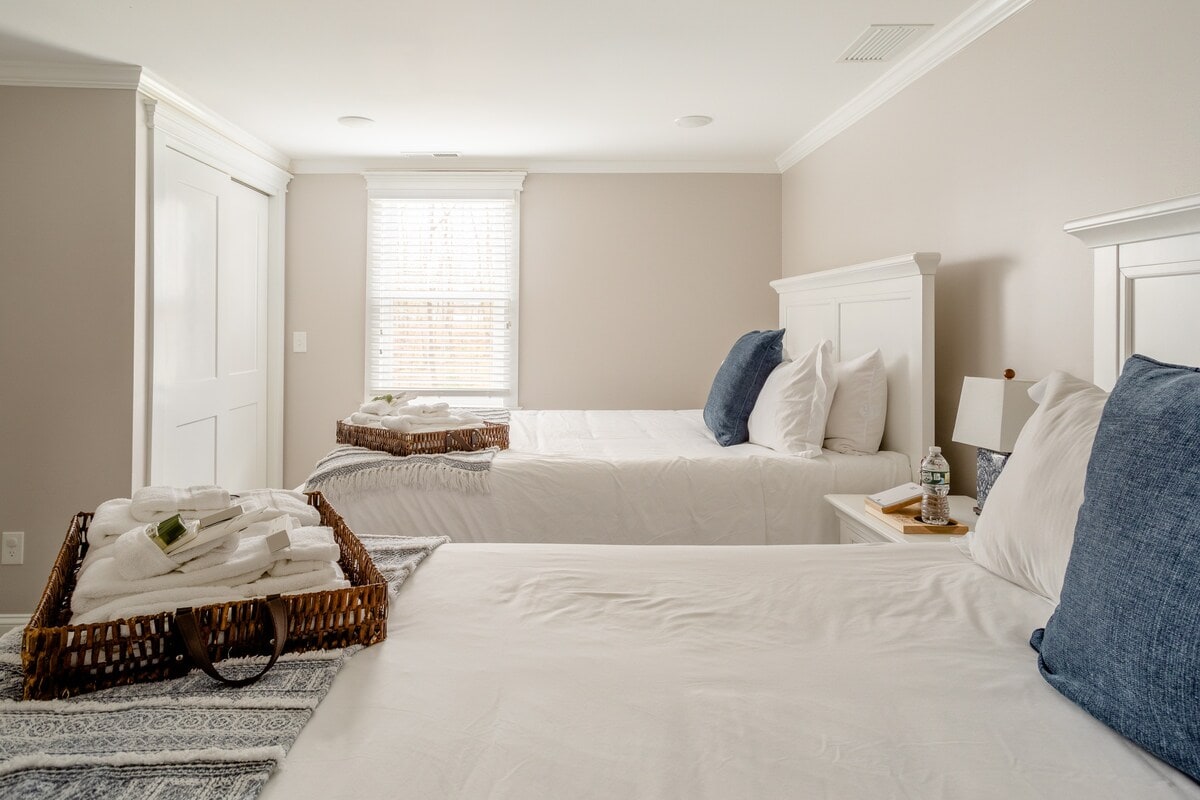 Two queen beds in the 3rd bedroom