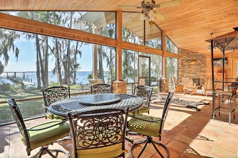 Welaka House w/ Private Dock on St Johns River