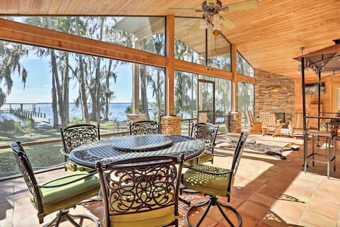 Welaka House w/ Private Dock on St Johns River