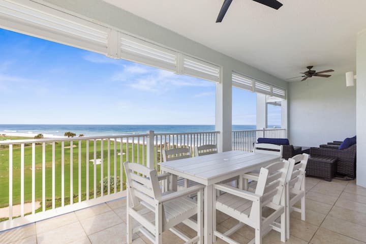5th Floor Oceanfront Corner Unit 451! Incredible V - Palm Coast